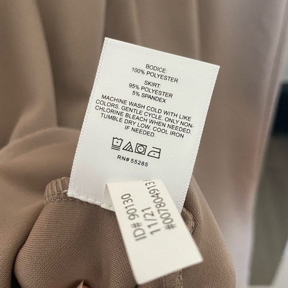 Express Draped Nock Neck Midi Sheath Dress - Picture 3 of 8